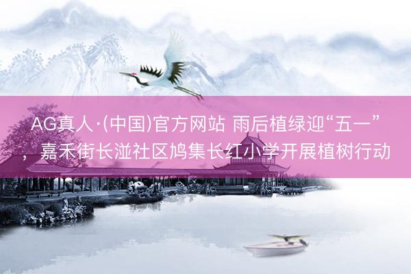 AG真人·(中国)官方网站 雨后植绿迎“五一”,嘉禾街长湴社区鸠集长红小学开展植树行动